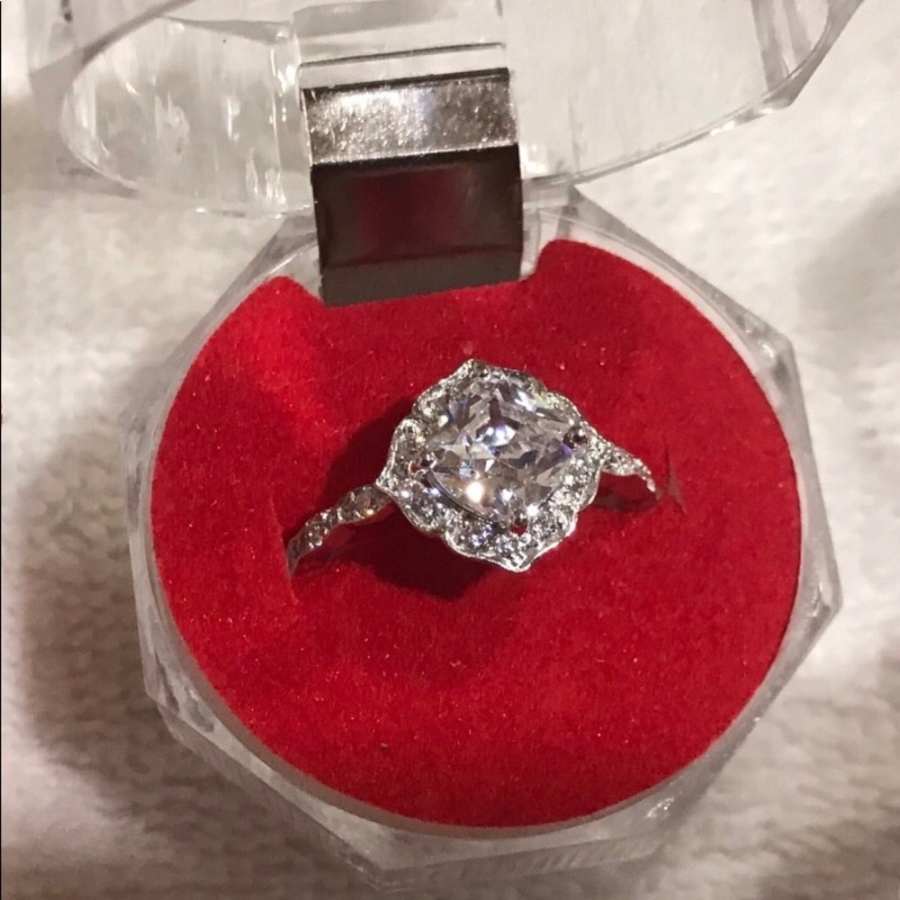 1.96ct. Center CZ in 925 Sterling Silver Ring